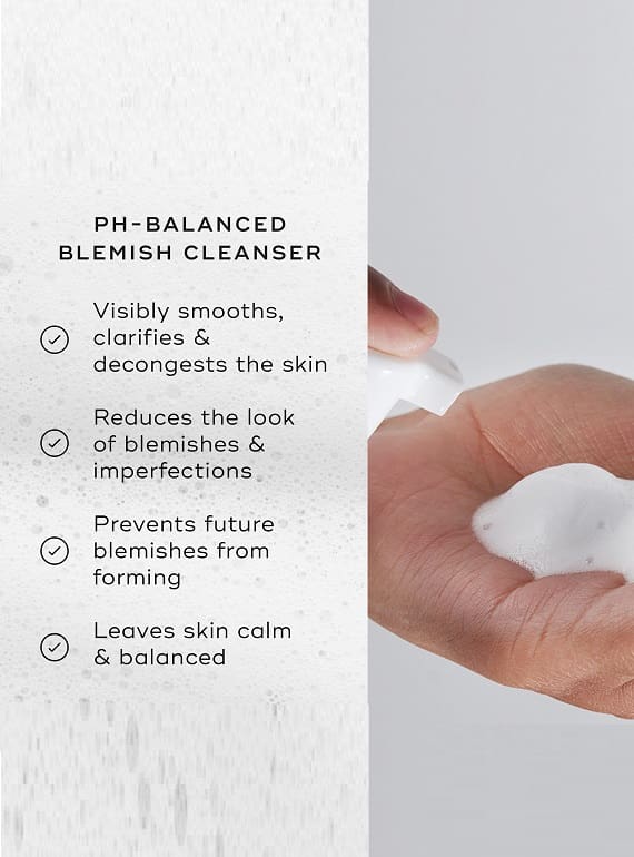 PH-Balanced Blemish Cleanser with multiple skin benefits.
