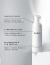 Skincare product with key acids and oils for renewing and hydrating skin.