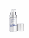 Bottle of ELASTIderm Eye Serum with cap beside it.