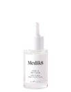 Clear dropper bottle of Medik8 skincare serum on white background.