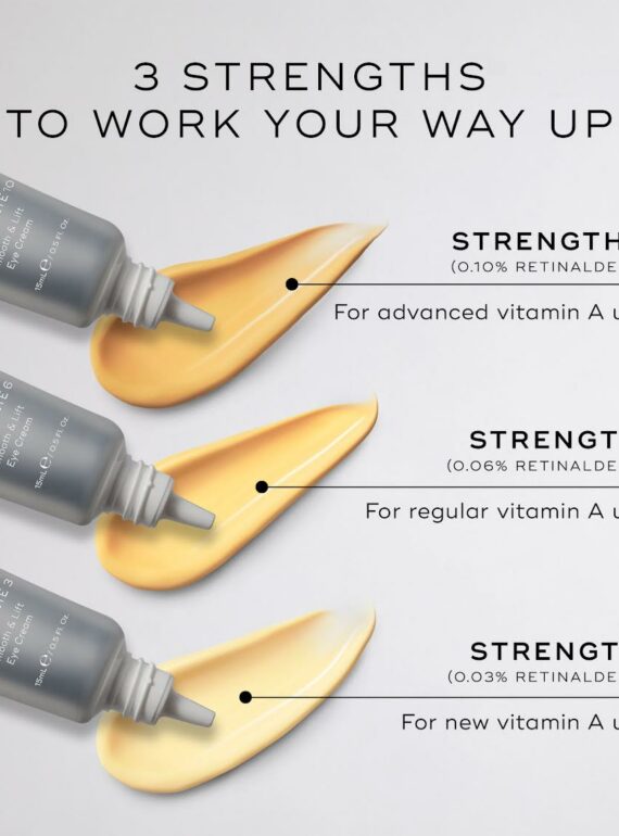 Three pen nibs labeled with strengths to work your way up.