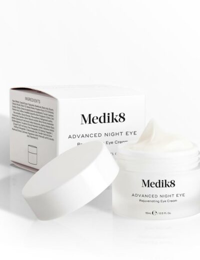 Medik8 Advanced Night Restore skincare cream with packaging.