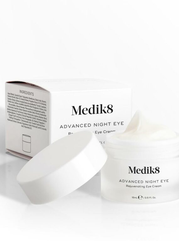 Medik8 Advanced Night Restore skincare cream with packaging.