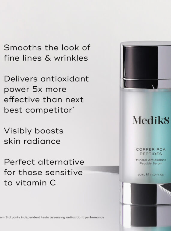 Medik8 product claims to smooth wrinkles, boost collagen, and serve as a vitamin C alternative.