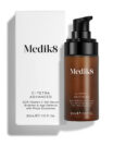 Medik8 skincare product with pump bottle and white box.