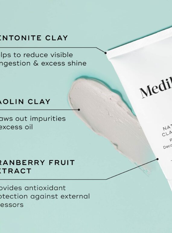 Medik8 skincare cream with natural ingredients like bentonite and cranberry extract.