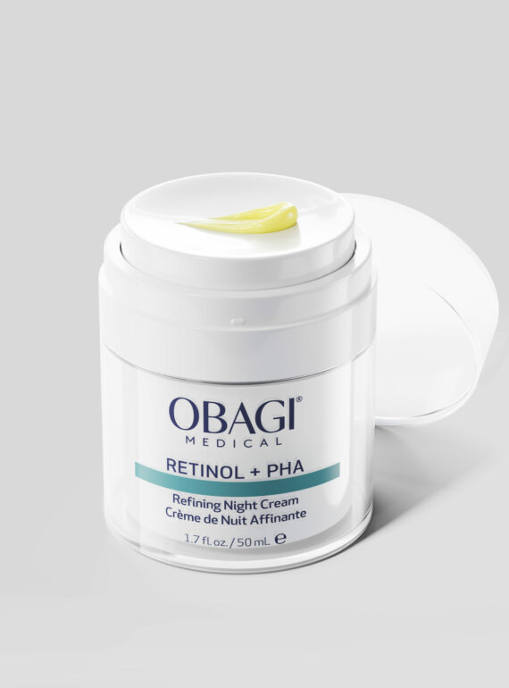 Obagi Retinol PHA Night Cream — authorised UK stockists. 29% smoother skin in clinical testing. Dual-action retinol and PHA overnight renewal. 50ml.