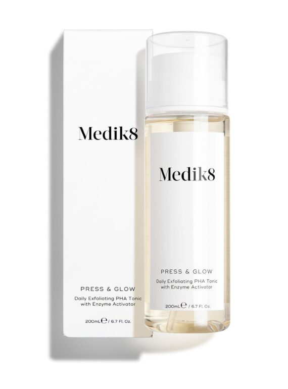Medik8 Press & Glow Exfoliating PHA Toner.