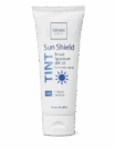 Tube of OBAG Sun Shield TINT SPF 50 broad spectrum sunscreen.