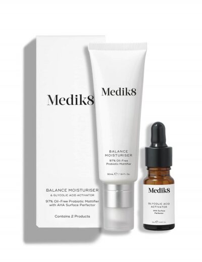 Medik8 Balance Moisturiser Glycolic Acid Duo 50ml 10ml