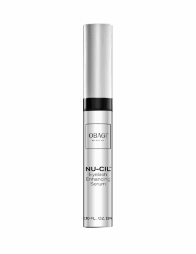 A sleek silver tube of Lancôme mascara with a black band.