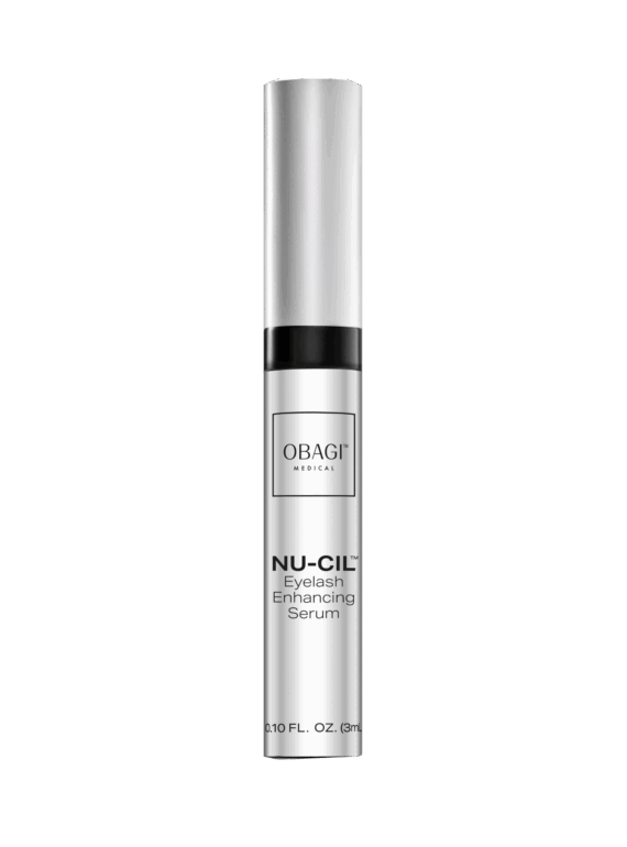 A sleek silver tube of Lancôme mascara with a black band.